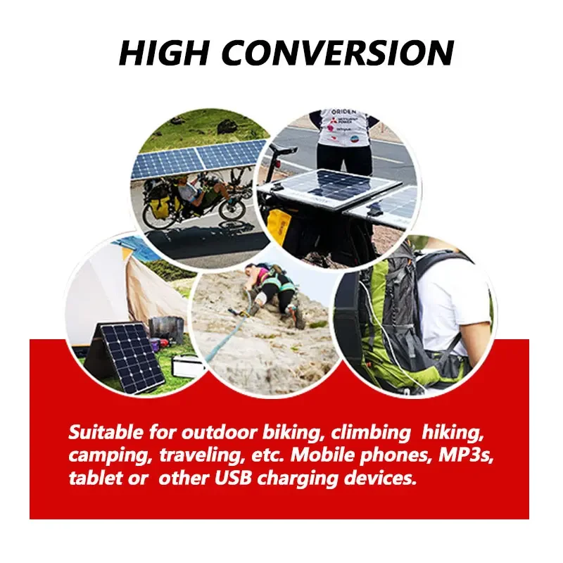 100 واط تيار مستمر 12 فولت مجموعة اللوحة الشمسية مع 100A تحكم USB شاحن الطاقة الشمسية بطارية لبنك الطاقة سيارة مخيمات قارب RV لوحة طاقة شمسية #5