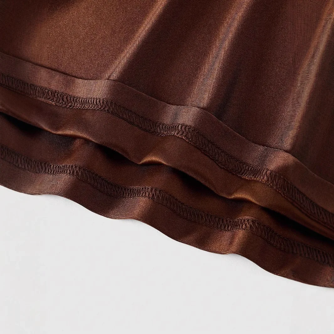 2025 فستان الخصر الحمالة حزام الخصر مطوي تصميم الربيع والصيف نماذج جديدة