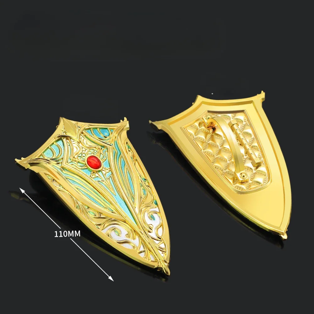 110MM Metal Viconia's Walking Fortress Shield Model Pendant Simulated Textured Luxury Accessories Anime Exhibition Toys Hobbies