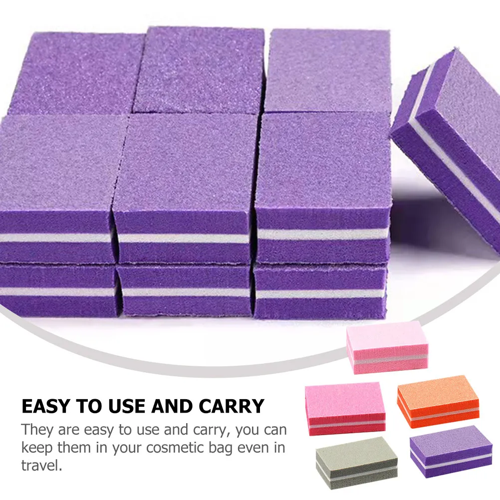 50Pcs Nail Buffer Block Sponge Nail File for Manicure Pedicure Acrylic Nails Extension Gel Polish Smoothing Cuticle Removal