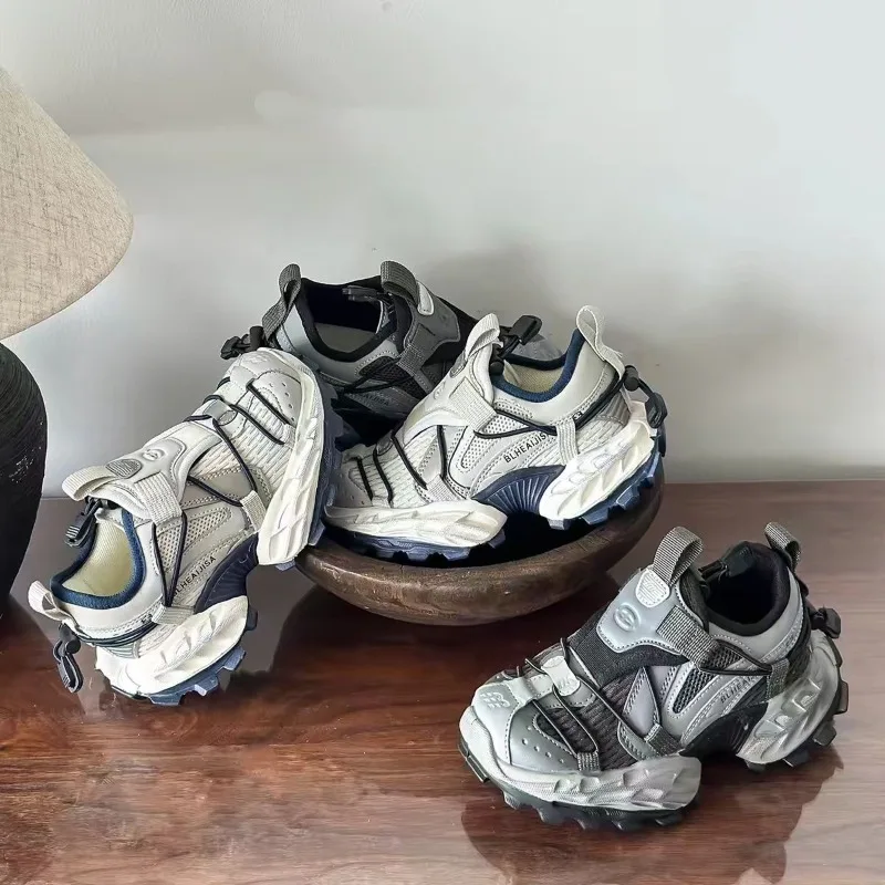 Kinder-Sneaker mit dicker, weicher Sohle, rutschfeste, leichte Laufschuhe für Kinder, 2026 brandneue, trendige Freizeitschuhe für Jungen und Mädchen. – Detail 3