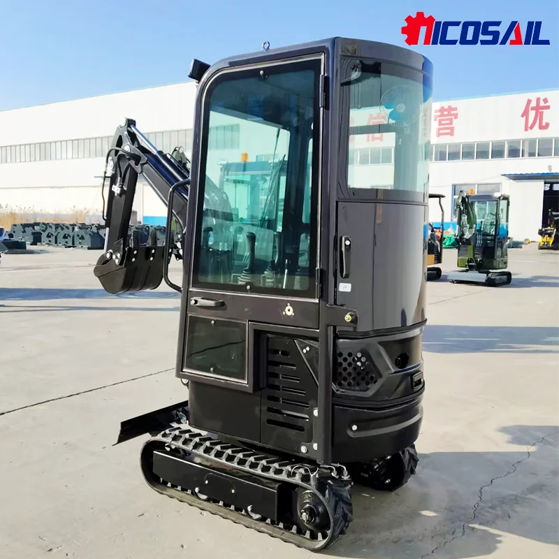 

Nicosail 2026 Mini Excavator 1.2 Ton Small Digger Engine Hydraulic Crawler For Garden Farm Equipment