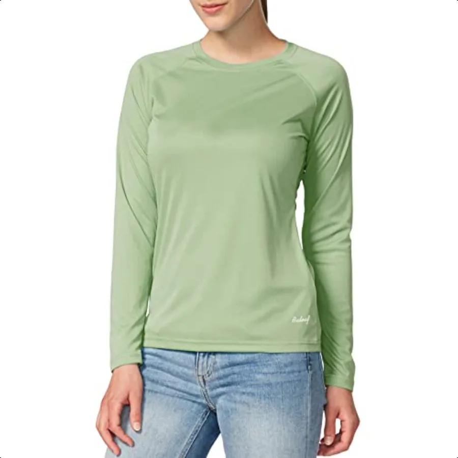 

Women's UPF 50+ Sun Shirts Long Sleeve UV Protection Rash Guard Lightweight Quick Dry SPF Hiking Tops Outdoor
