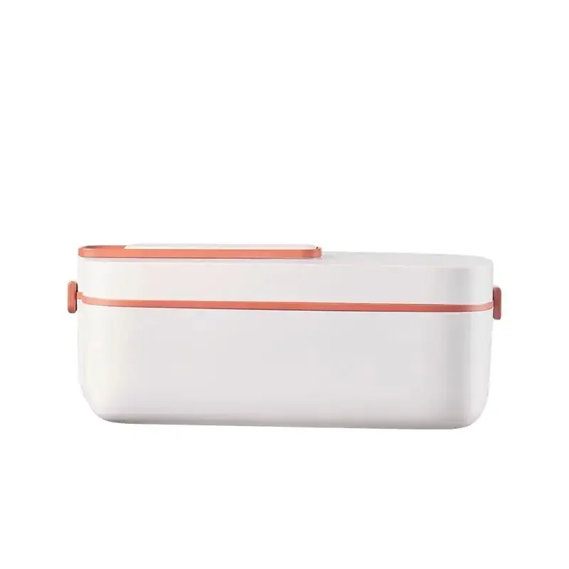 1L 2200mAH Wireless Electric Lunch Box Water-free Heating Food Container Portable Food Warmer Stainless Steel Liner Bento Box