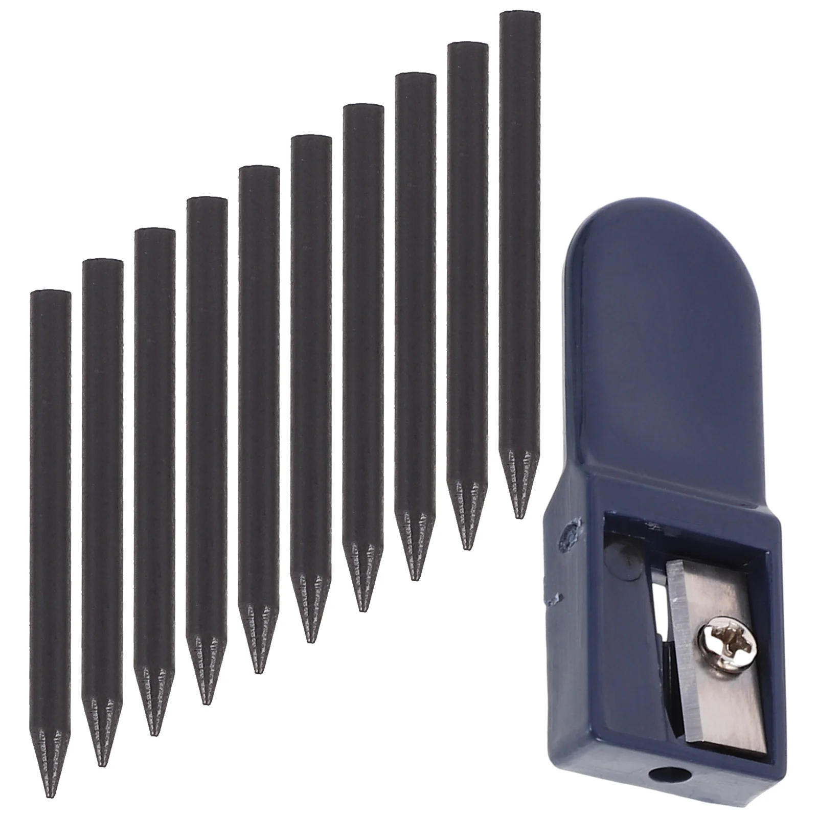 Apontador de lápis bússola recarga lápis de escritório desenho chumbo para bússola matemática/desenho núcleo 2mm