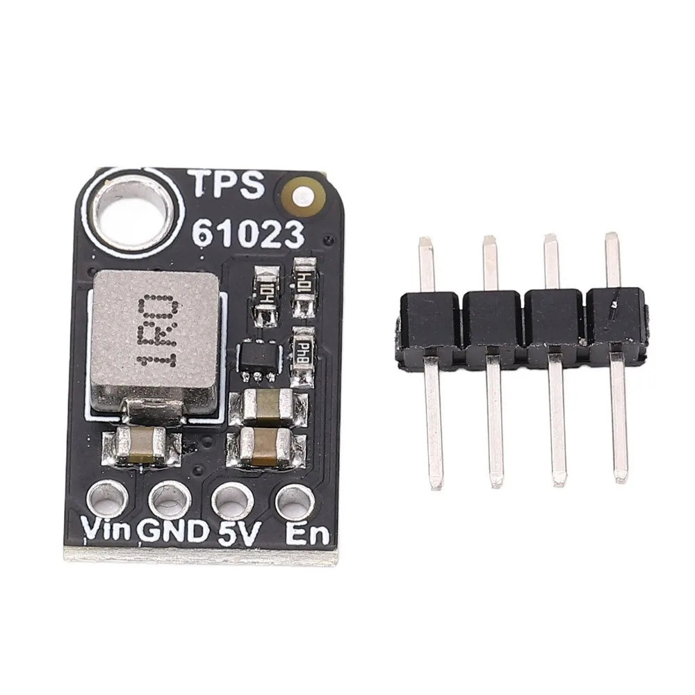for TPS61023 Chip Boost Module 2-5V DC Input 5V 1A Step Up Converter with Pin Header Overvoltage Protection Voltage Regulator