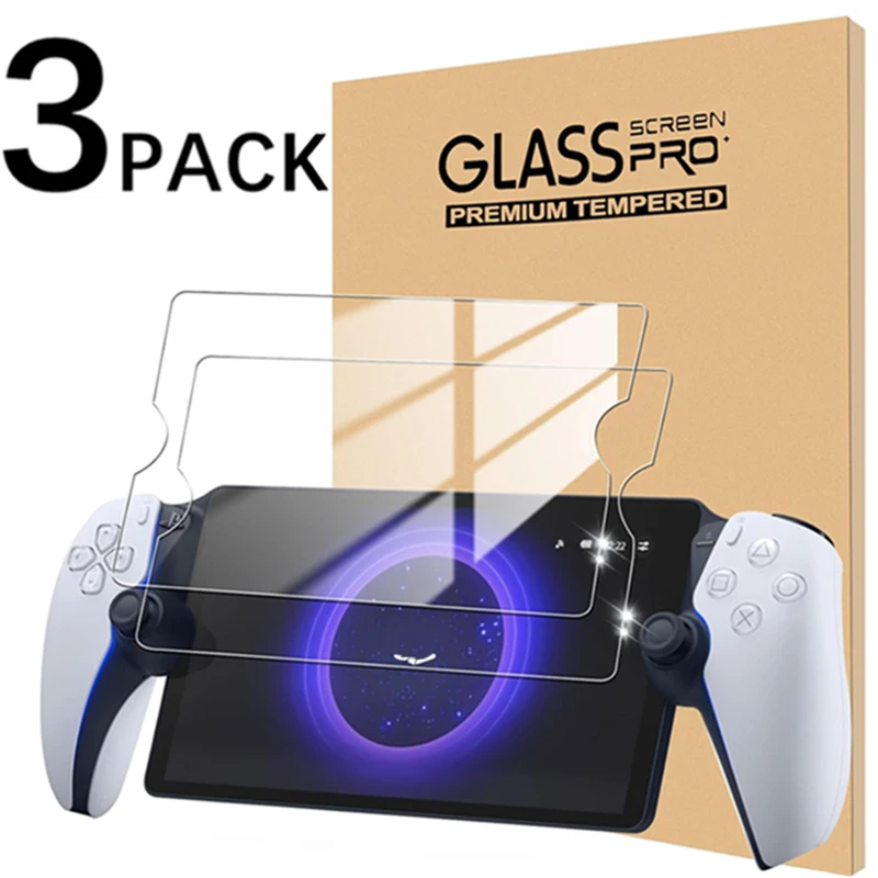 3-1Pcs 9H Tempered Glass for PlayStation Portal Anti-Fingerprint Screen Protector Anti-Scratch Film for Sony PlayStation Portal