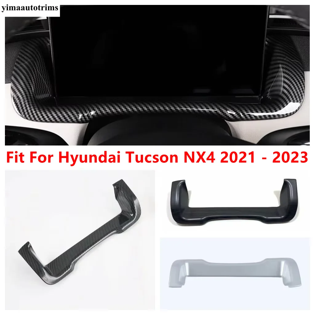 

Dashboard Instrument Panel Strip Decoration Cover Trim For Hyundai Tucson NX4 2021 - 2023 ABS Carbon Fiber Accessories Interior
