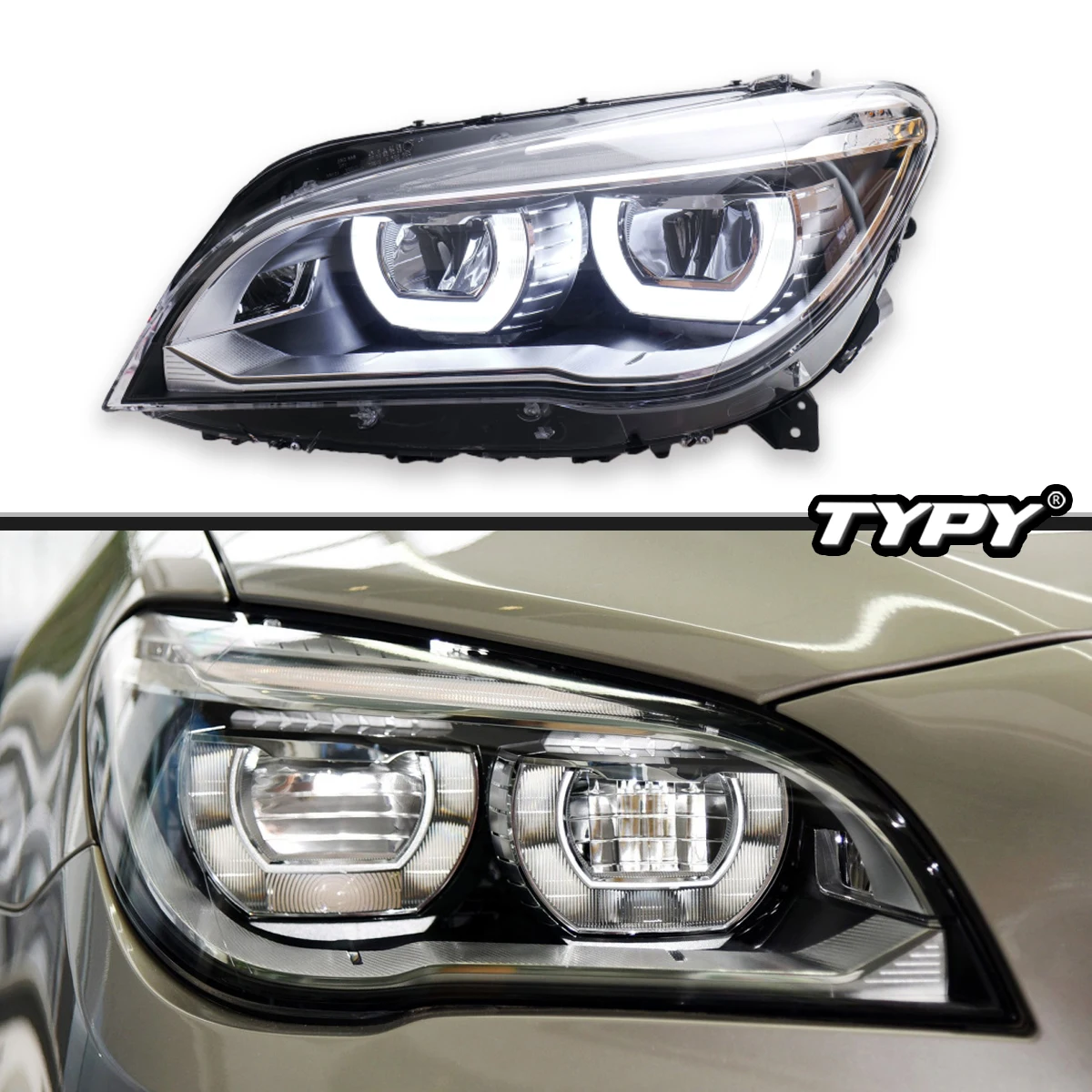 

TYPY Car Headlights For BMW 7 Series F01 F02 2009-2014 LED Car Lamps Daytime Running Lights Dynamic Turn Signals Car Accessories