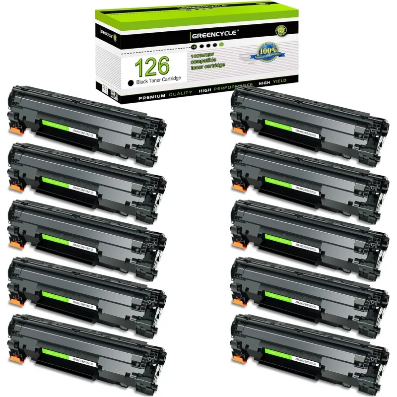 Toner Cartridge Replacement Compatible 126 CRG-126 CRG126 3483B001 use in ImageClass LBP6200d, and LBP6230dw Wireless