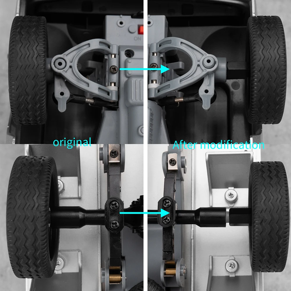 AXSPEED 4 ชิ้น 5 มิลลิเมตรถึง 5 มิลลิเมตรล้อ Hex Hub อะแดปเตอร์สําหรับ WPL C34 C24 1/16 RC Crawler รถบรรทุก 1/2 "ขยาย Offset อะไหล่อัพเกรด