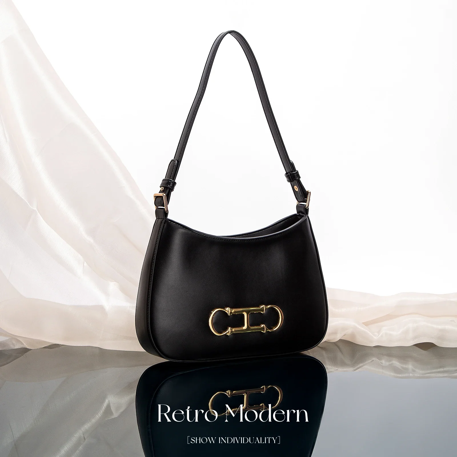 

Brand Women's New Shoulder Bag Solid Color Fashion Classic Retro Style Party Date Women's Shoulder Bag