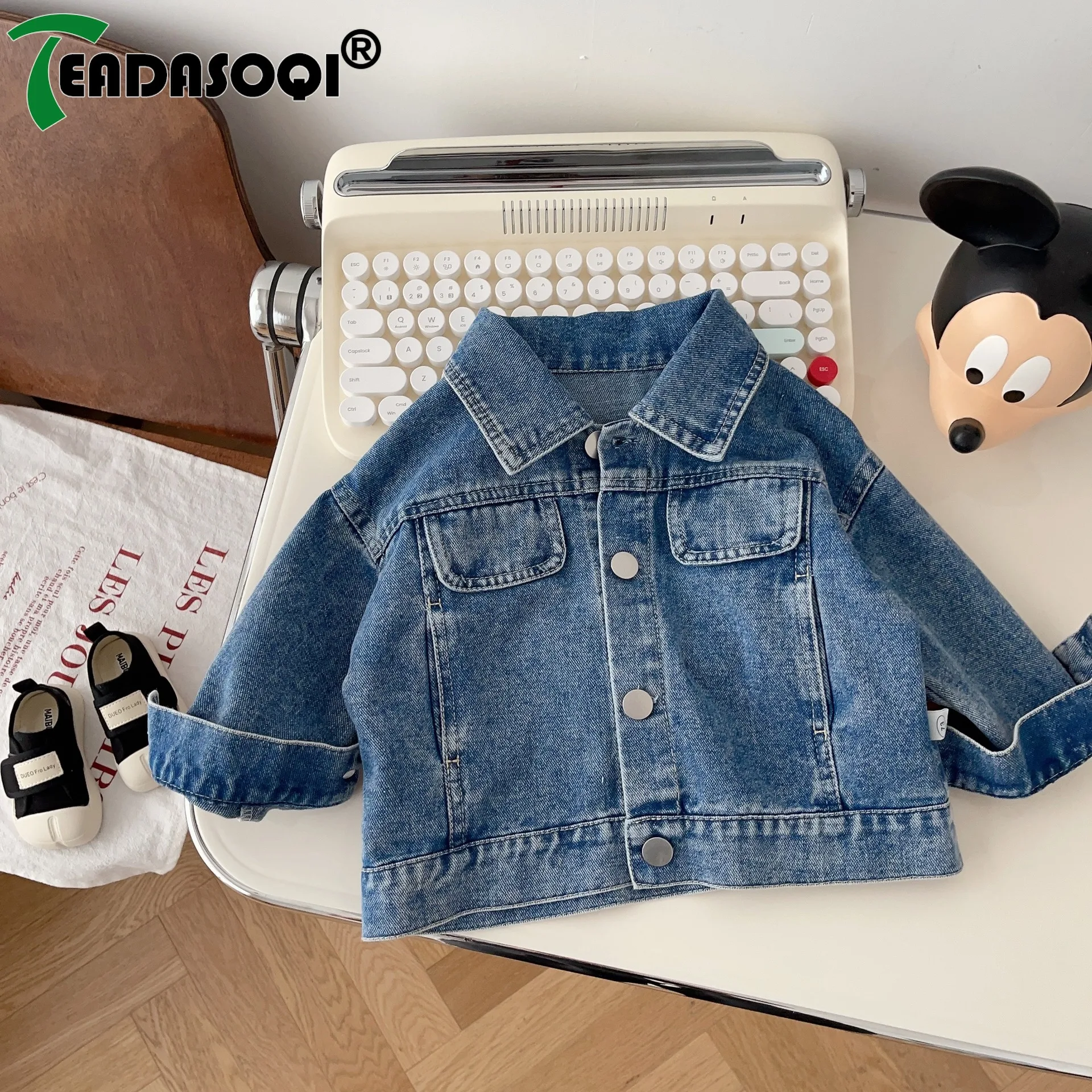 Autumn New Arrivals Kids Baby Boys Full Sleeve 3D Banana Doll Denim Single-breasted Top Coat Ultimate Children's Fashion Jacket