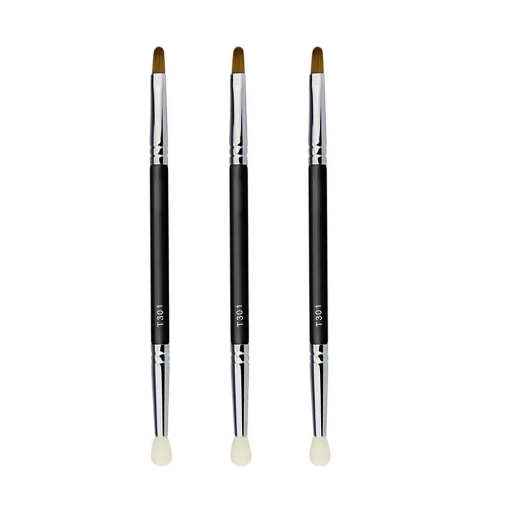 3Pcs Doppel-Kopf Concealer Pinsel Kreative Make-Up-Tools Tragbare Verbergen Gesicht Dunkle Kreis Verbergen Schwamm Pinsel Professionelle