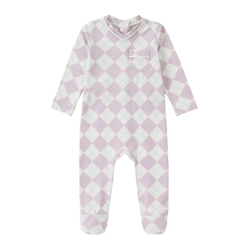 Argyle Pyjamas – Pink Footie
