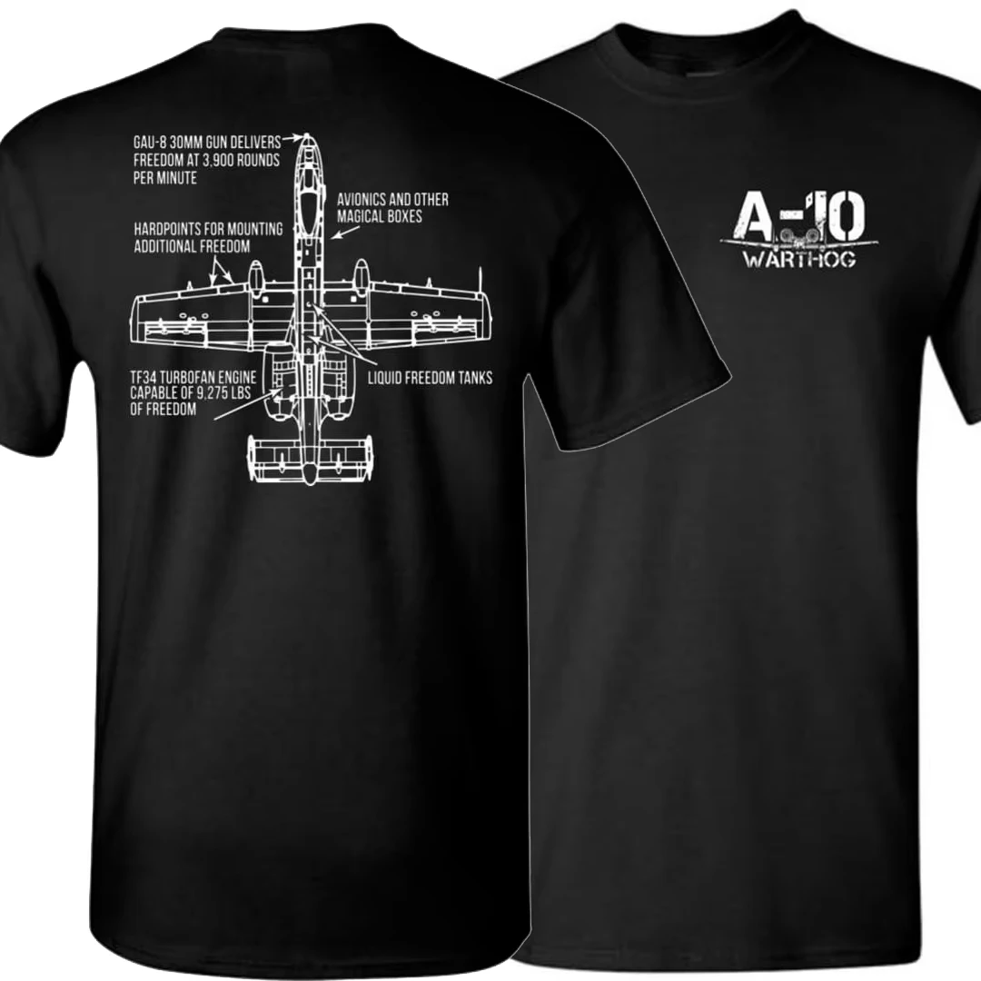 

A10 Warthog Attacker Aircraft Freedom T-shirt. Summer Cotton Short Sleeve O-Neck Mens T Shirt New S-4XL