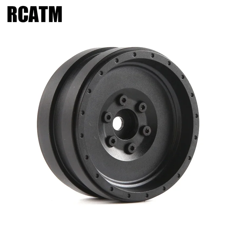 

2pcs CNC Metal Alloy 1.9inch Wheel Rim Beadlock For 1/10 RC Crawler Car TRX4 Defender G500 TRX6 G63 D90 Axial SCX10 90046 TF2