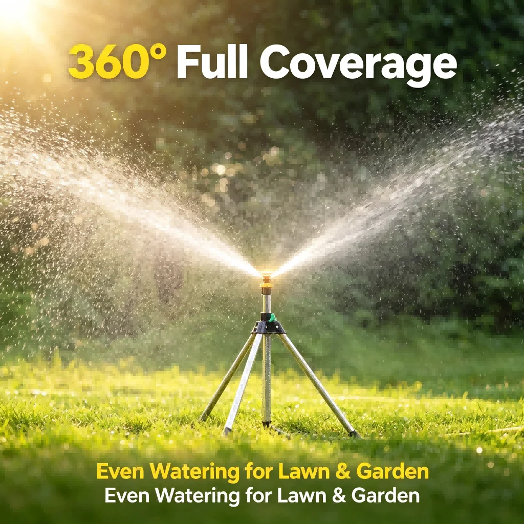 Hydraulic Pressure 360 Rotating Sprinkler Nozzle for Lawn Garden Irrigation ABS Material Orange Color 10 Pieces