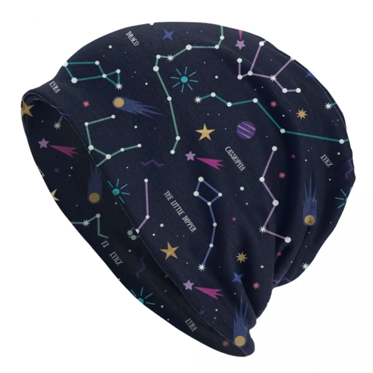 

The Stars Skullies Beanies Caps Unisex Winter Warm Knit Hat Women Men Cool Adult Space Galaxy Bonnet Hats Outdoor Ski Cap