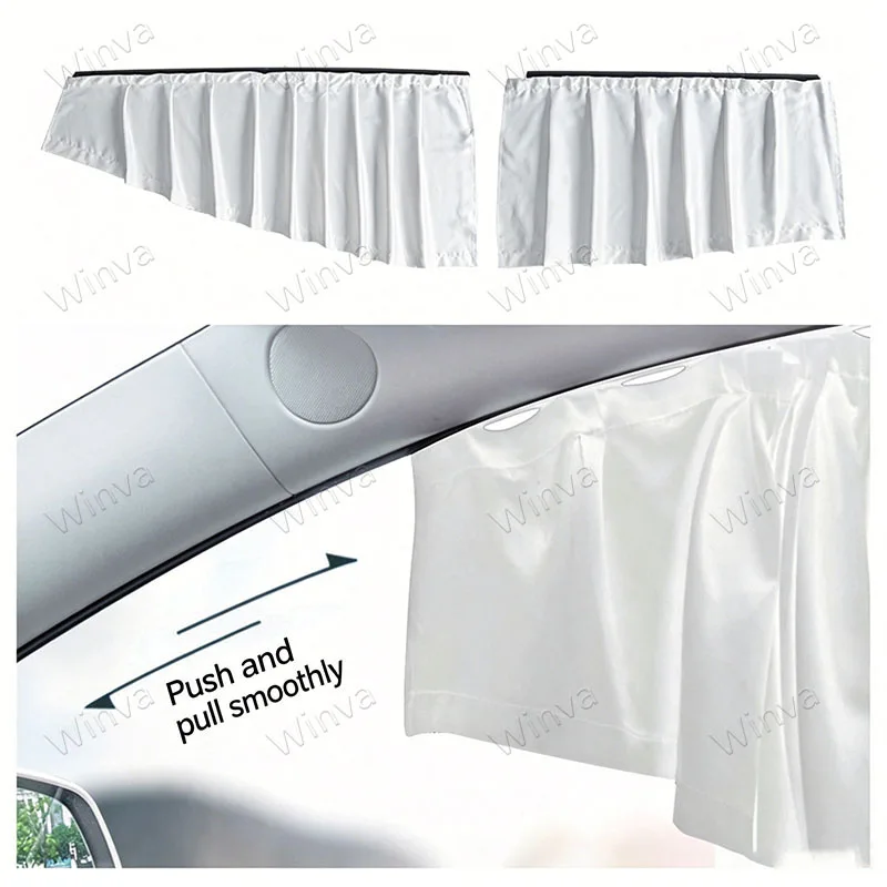 Car Certain Window Sun Shade for Tesla Model Y 2020-2026 Juniper – Ice-Silk Fabric, UV Protection, Privacy Screen for Sleeping