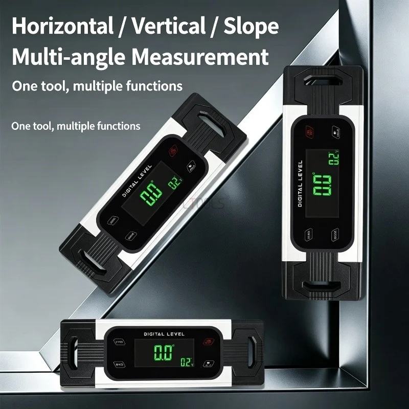 Magnetic Digital Level Vertical Horizontal Protractor Angle Finder Electronics Bubble Inclinometer Measuring Tool Spirit Level