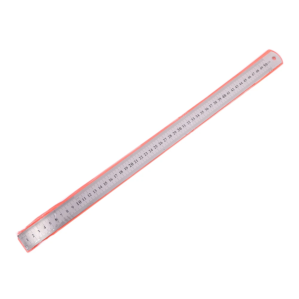 Stainless Steel Metal Rulers Metric Straight Rule Precision Scale Double Sided Measuring Stationery Drafting Tools