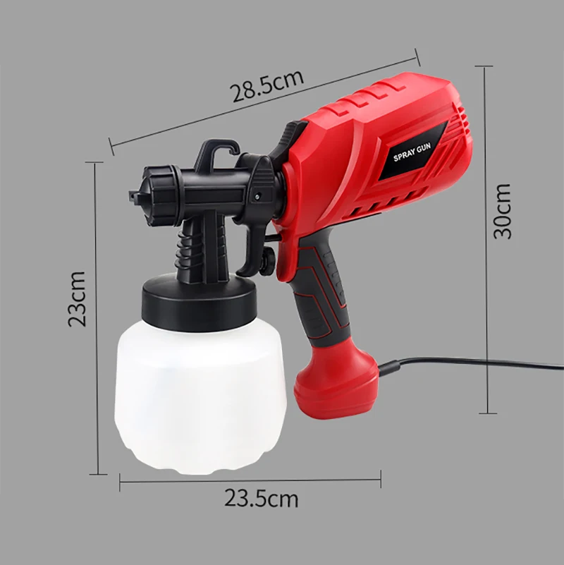 650W Spray Gun High Power Electric Handheld Paint Sprayer 1200ml Household Paint Sprayer High Pressure Flow Control Airbrush