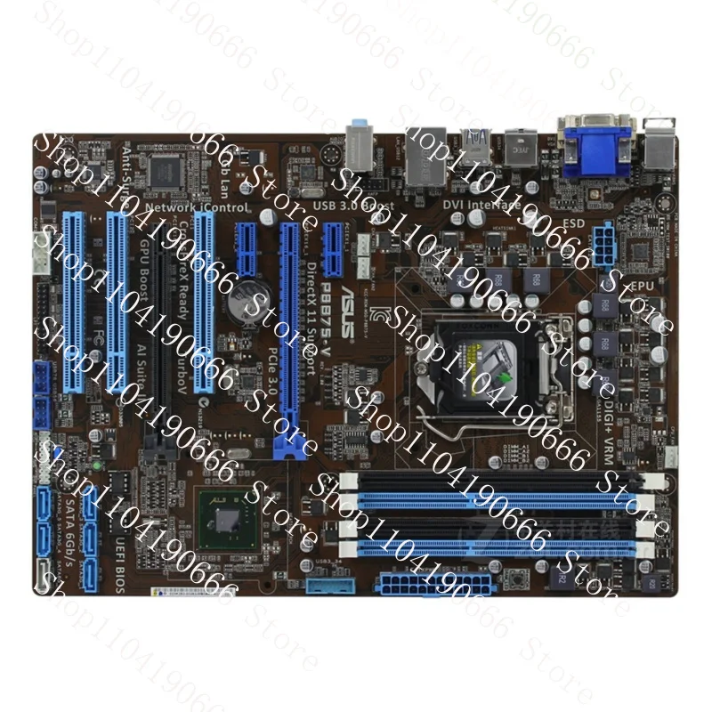 

For ASUS P8B75-V Motherboard B75 LGA1155 4*DDR3 32G VGA DVI ATX Tested ok