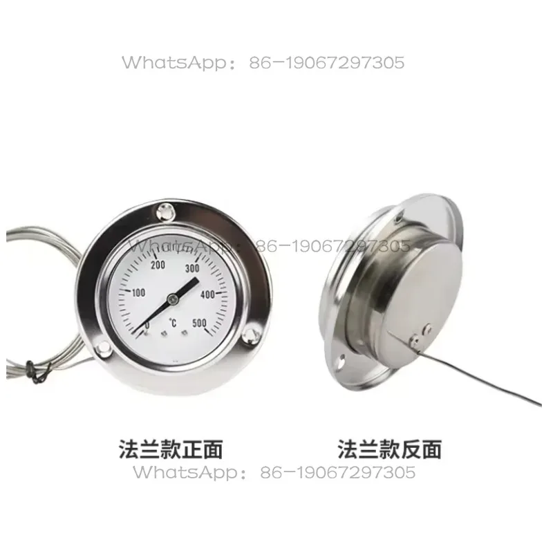 High Quanlity Pyrometer Thermometer 0-500° Stainless Steel for Ovens, Pizza, Grill, Wood Stoves
