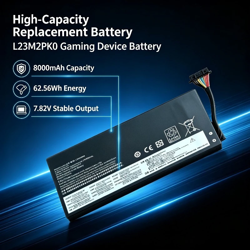 For Lenovo LEGION Go Battery L23M2PK0 8APU1 Replacement Battery,AMD Handheld Game Console Repair Spare Part Stable Power Supply