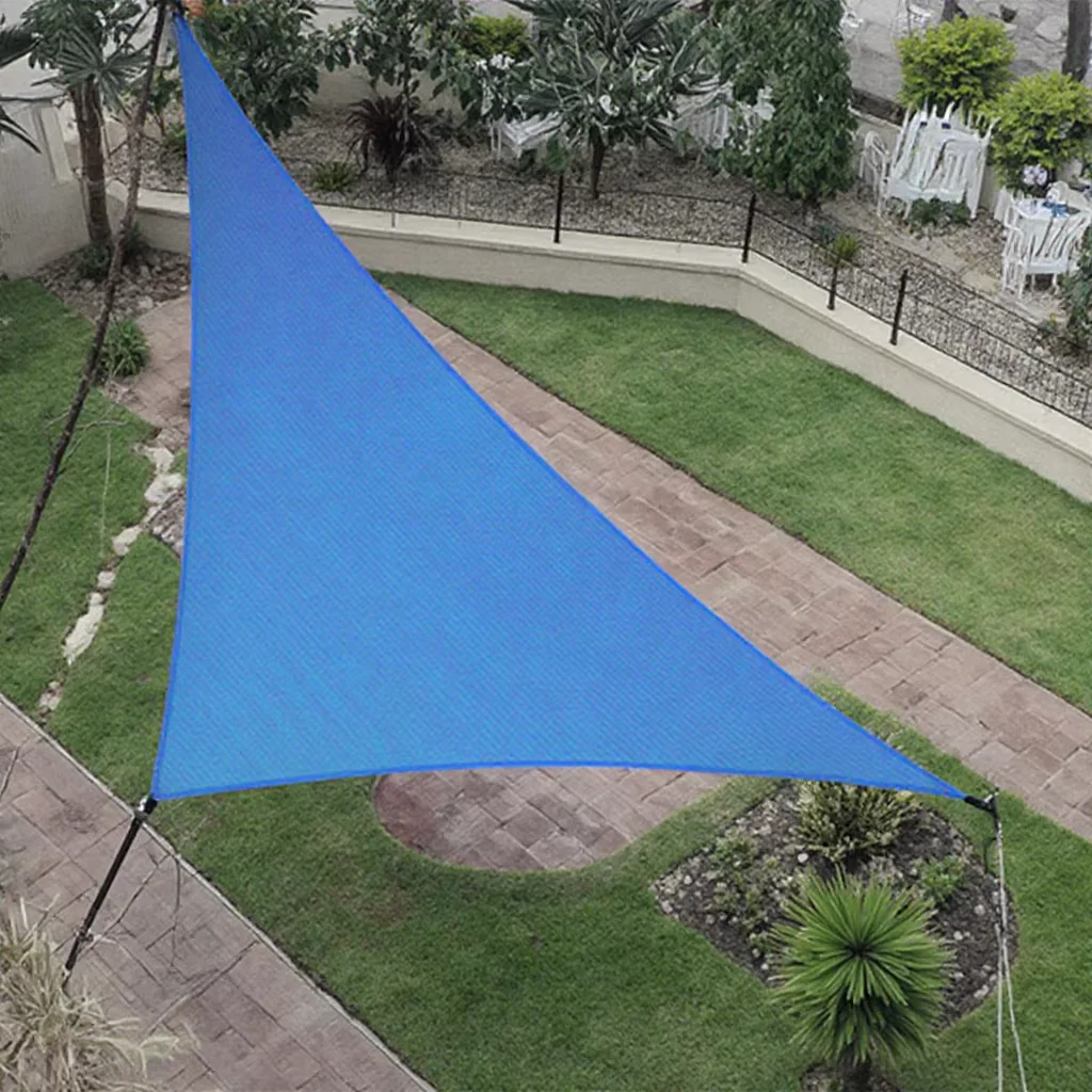 

Синий треугольный тент из ПНД для теплиц, пляжей, задних дворов, для защиты от солнца, теневые паруса и сетки-ограждения