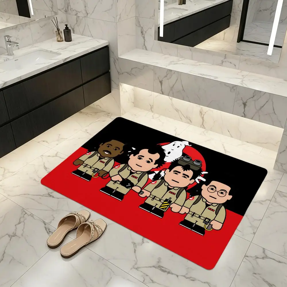 Floor Mat Diatomite Bath Mat, Quick Dry, Absorbent, Multi-Scene Mat Movie G-Ghostbusters