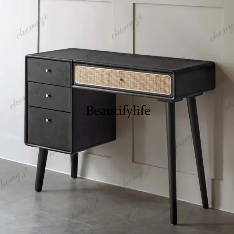 

M138 Makeup Dressing Table Cabinet Blaxk Minimal Modern Wooden Dressers Storage Drawer Comoda Pra Quarto Furniture Bedroom