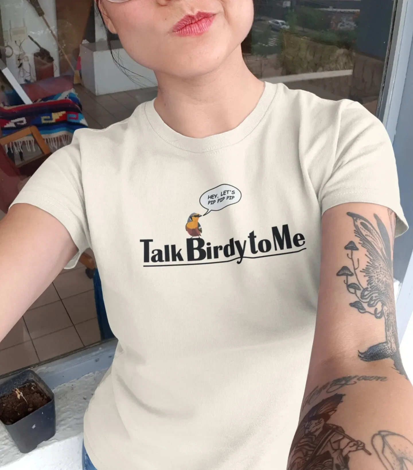 Talk Birdy to Me t shirt The Ultimate Wingman Tee for birdlovers and people who enjoy humor and good life