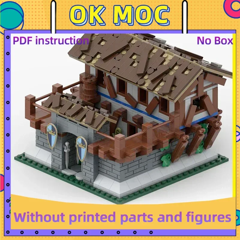 

Moc Building Blocks Medieval Model Empire Barracks Technical Bricks DIY Assembly Construction Toys For Child Holiday Gifts