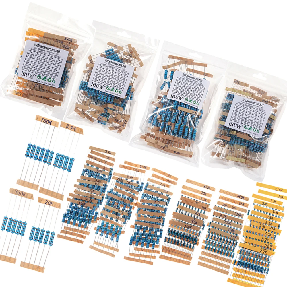 Resistor Kit 1 4W - 1/4W 1/2W 1W 2W 3W 1.5R