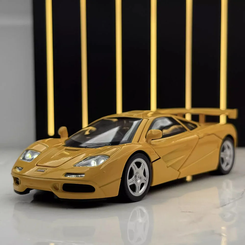 

1:32 F1 720S Models Cars Toys Alloy Diecast Wheel Pull Back Miniature Sports Car with Light Sound Vehicles Toddler Kids Gifts
