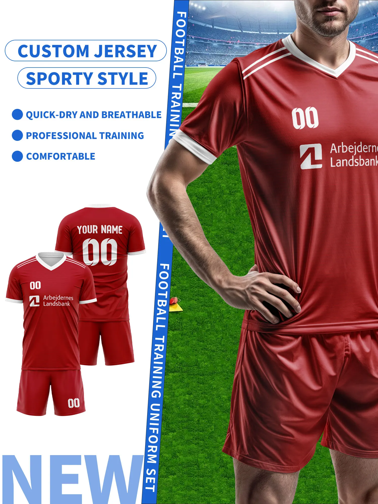 

Персонализированная футбольная форма, футболка с именем и номером, подарок для команды, футбольная форма в уличном стиле.