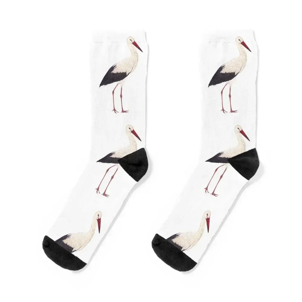 WHITE STORK-Ciconia ciconia Socks cool Running Men Socks Women's