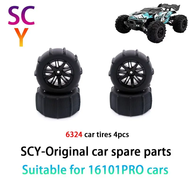 

SCY 16102PRO 1/16 RC Car Original Spare Parts 6324 tire 4pcs Suitable for SCY 16101 16102 16103 Car