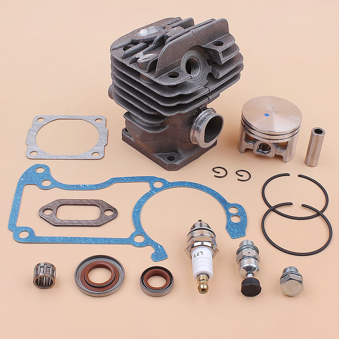 เจาะ 44.7 มม.Nikasil ชุบชุดลูกสูบกระบอกสูบสําหรับ Stihl 026 MS260 MS260C 026PRO motosierra gasolina สวนอุปกรณ์เสริม