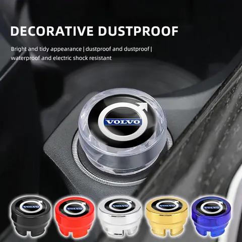볼보 V60 XC60 V50 V40 V90 V70 S40 S60 S80 XC90 C30 S90 올스타용 차량 시가 라이터 먼지 플러그 보호 커버 액세서리
