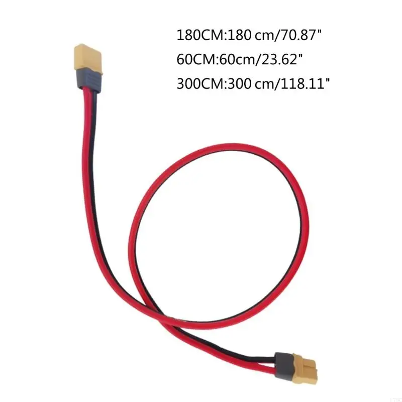 Lipo 배터리 용 12AWG 실리콘 와이어 확장 케이블이있는 U75C XT60 커넥터