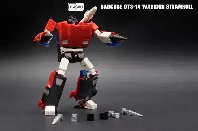 BadCube BC-figura de acción transformada con caja, OTS-14 Sideswipe, alerta roja, OTS-15