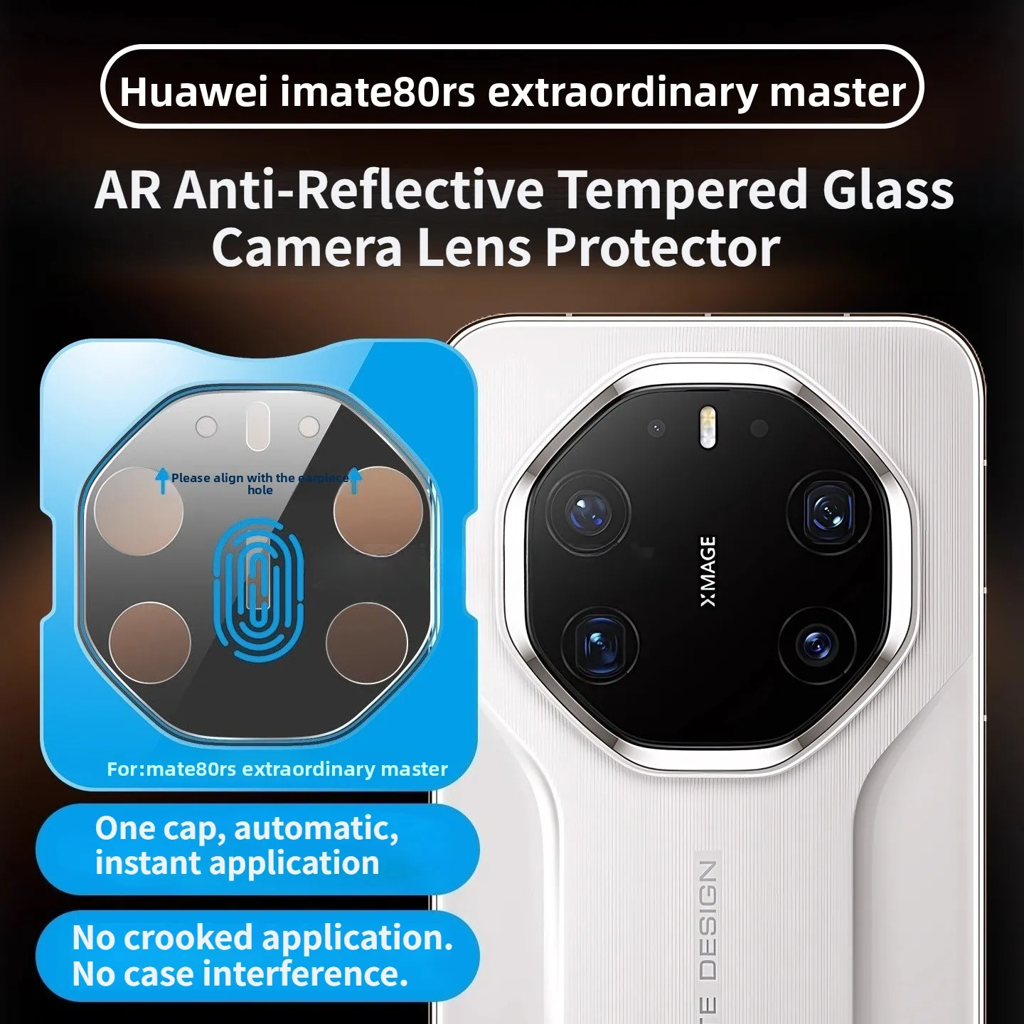 Große Fenster AR Anti-reflektierende gehärtetem Glas Objektiv Schutz Flim Für Huawei Mate 80/70 RS Pro Max Anti-scratch Kamera Objektiv Kappe