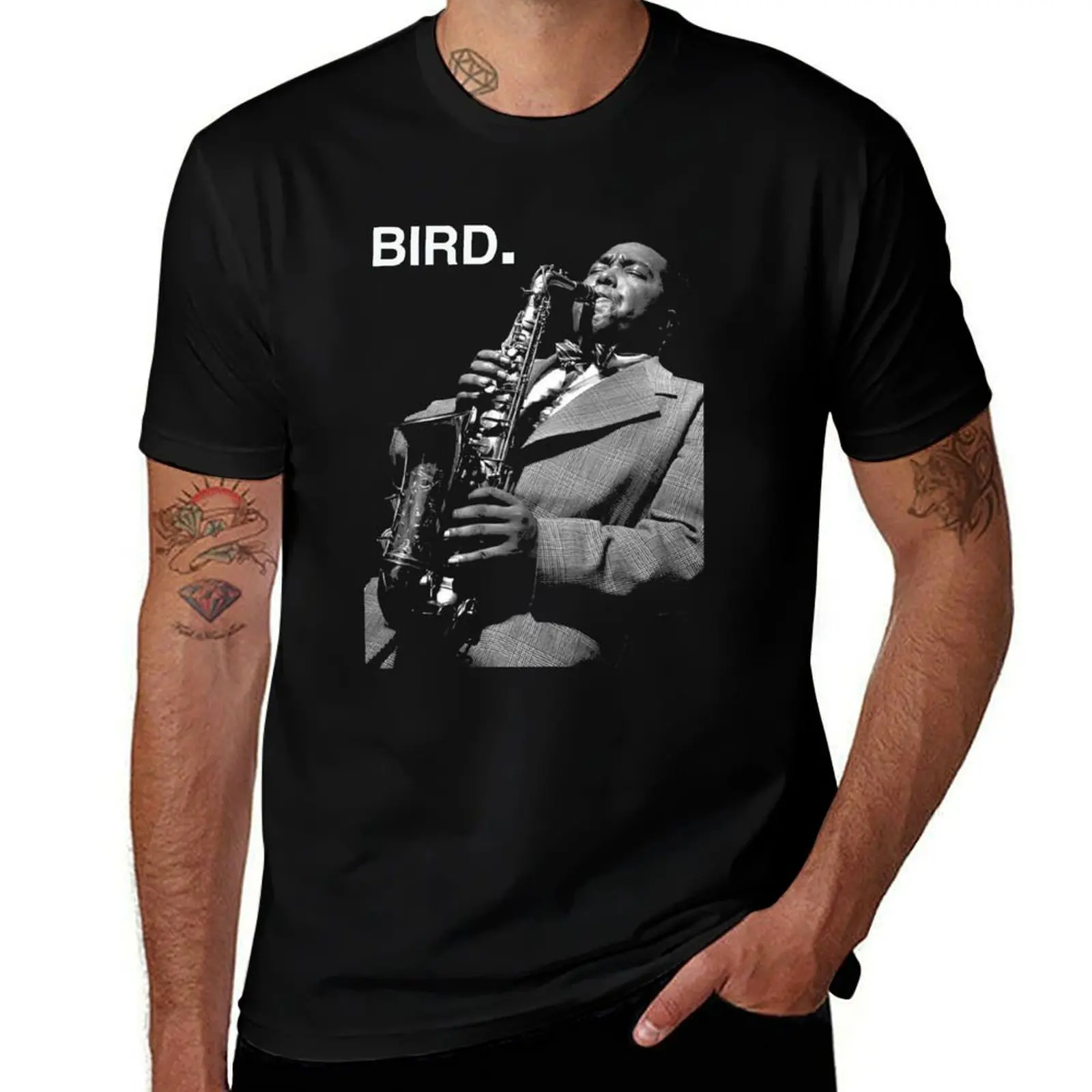 

Charlie Parker T-Shirt anime t shirts oversize man t shirt cotton high quality T-Shirt