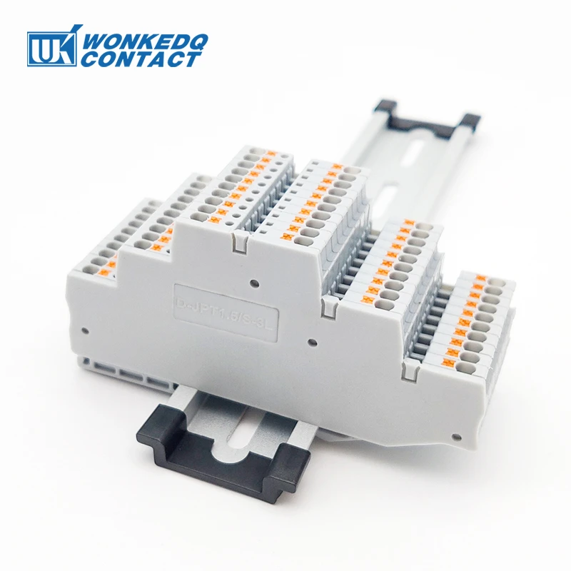5 Stücke PT1.5/S-3L Drei Ebene Push-In Terminal Für 1,5 mm2 3 Schicht Draht Anschlüsse Elektrische Din-schiene Terminal Block PT 1,5-3L – Detail 5