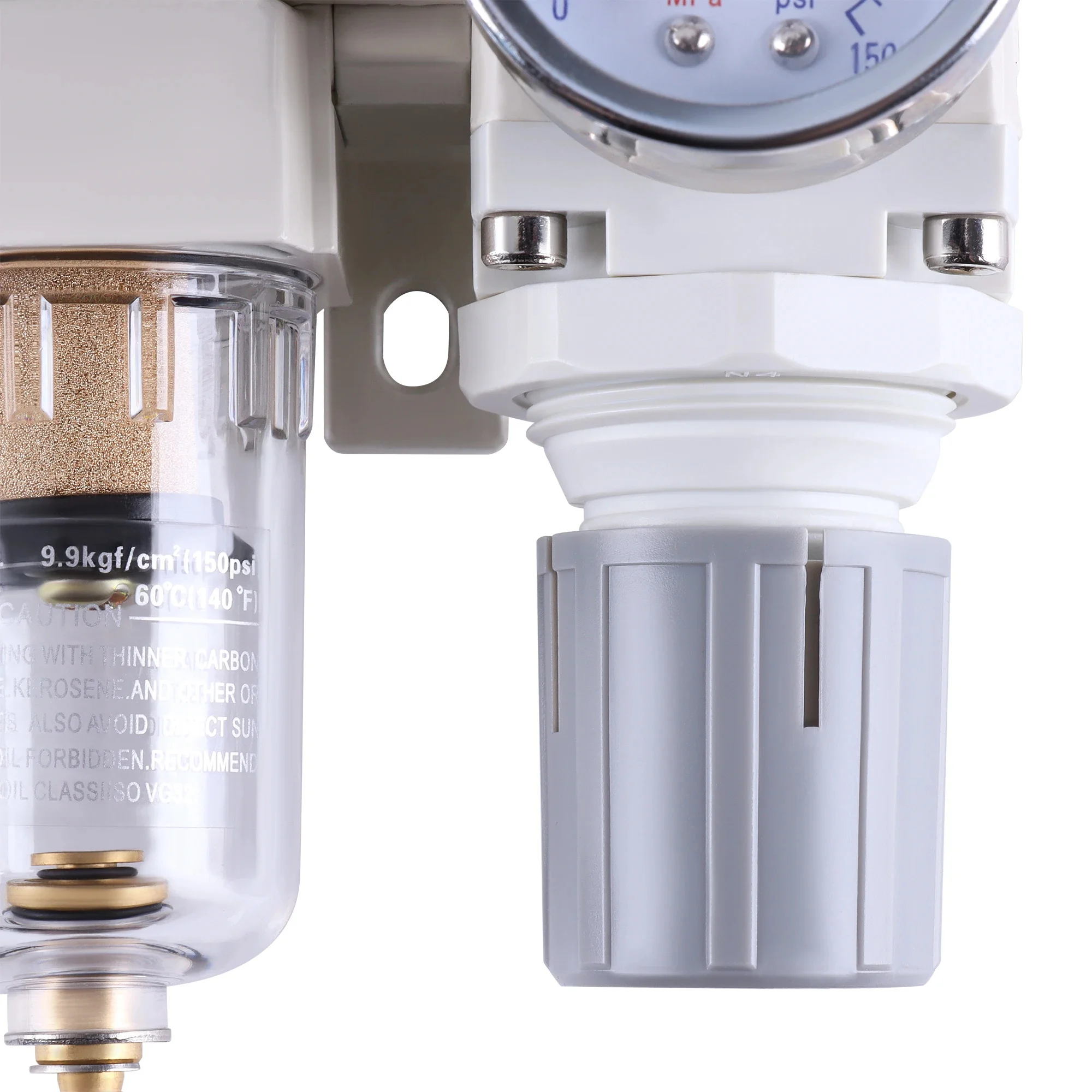Double-stage Compressed Air Filter Regulator semi-automatic oil-water separator Pressure Regulator Combo Air Drying System