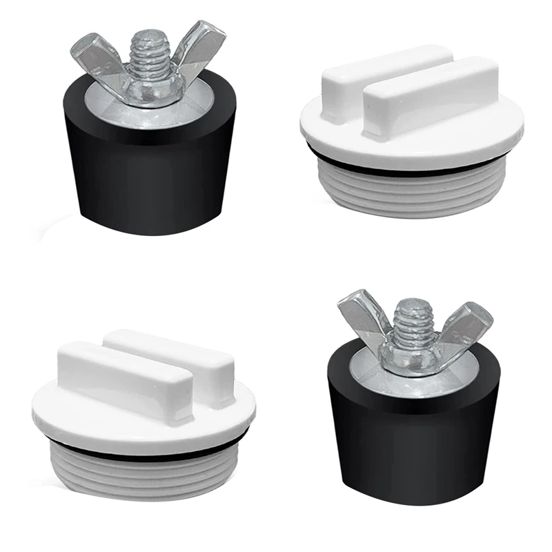 

2 Pcs Pool Winterizing Plugs Rubber Expansion Plugs With 2 Pcs 1.5Inch Threaded Pool Return Winterizing Plug