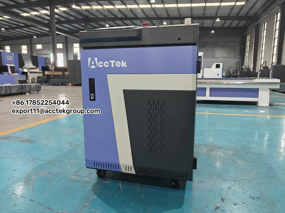 Neue kleine tragbare Faserlaser-Reinigungsmaschine für Metall, Edelstahl, Aluminium und PVC zur Herstellung von Pflanzen